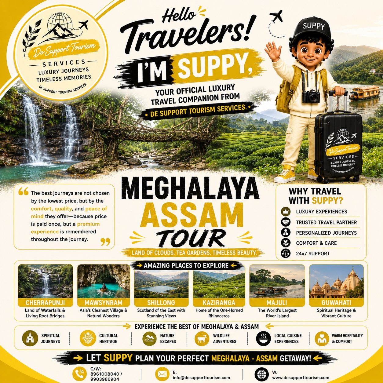Nature Trails and Waterfalls in Meghalaya